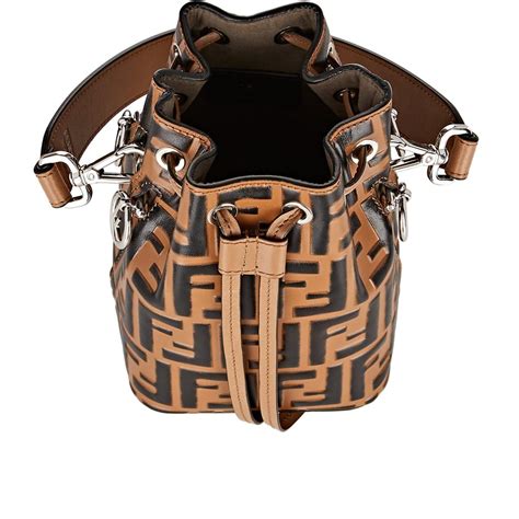 fendi mon tresor logo bucket bag|fendi small bucket bag.